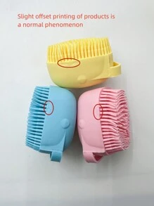 随机宠物洗发刷，宠物洗澡刷，宠物按摩器，浴室小狗大狗猫浴缸按摩手套刷，硅胶按摩橡胶沐浴刷，带洗发水储存装置，适用于狗猫美容工具，宠物用品，狗猫工具 - 彩色 - 查看 11