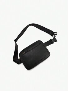 PINCNEL Mini Lightweight Women's Chest Bag, Outdoor Sports Waterproof Waist Bag Ip Running Fanny Pack For Women And Men,Canvas Waist Bag With Adjustable Strap For Outdoors Workout Running,Hiking,Traveling,Biking,Rave And Festival, Best Mother's Day Gift Ideas, Mother Day Gifts, Mom Gifts, Mommy's Essentials, Mommy Bag For Going Out - Black - View 4