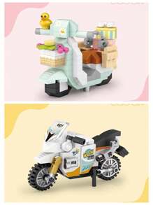 8-In-1 1600+ Piece Challenging Car Building Block Set, Including Race Cars, Sports Cars, Off-Road Vehicles, Police Cars, Etc. Classic Designs For Desktop Display, Window Decorations, Holiday & Back-To-School Gifts. (Paintable Decals Included)