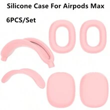 Apple Slime Silicone Protective Case Compatible With Airpods Max - Soft Silicone Cover, Waterproof, Dustproof, Fingerprint-Proof, Scratch-Resistant 360° Full Protection, Silicone Ear Cup Cover, Silicone Headband Cover, Silicone Headband Pad, Silicone Carrying Case, Flexible Silicone Material For Comfort, Durability And Easy Cleaning, Multiple Colors Available, Great Gift