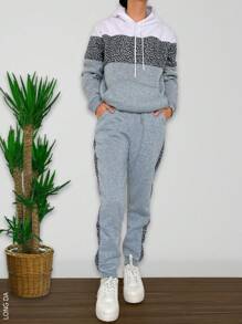 Conjunto homewear deportivo de dos piezas - Gris - Ver 1