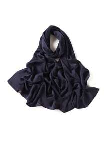 1 Peça Acessórios de Abaya de Alta Qualidade em Cor Sólida para Senhoras, Lenço de Crepe de Cetim de Seda com Brilho de Pedrinhas Strass, Xale Brilhante e Cintilante, Faixa para Cabeça de Mulher