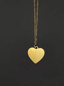 Customized Photo English Letter Necklace, European And American Fashion Heart Pendant Representing Unwavering Love Until Death
