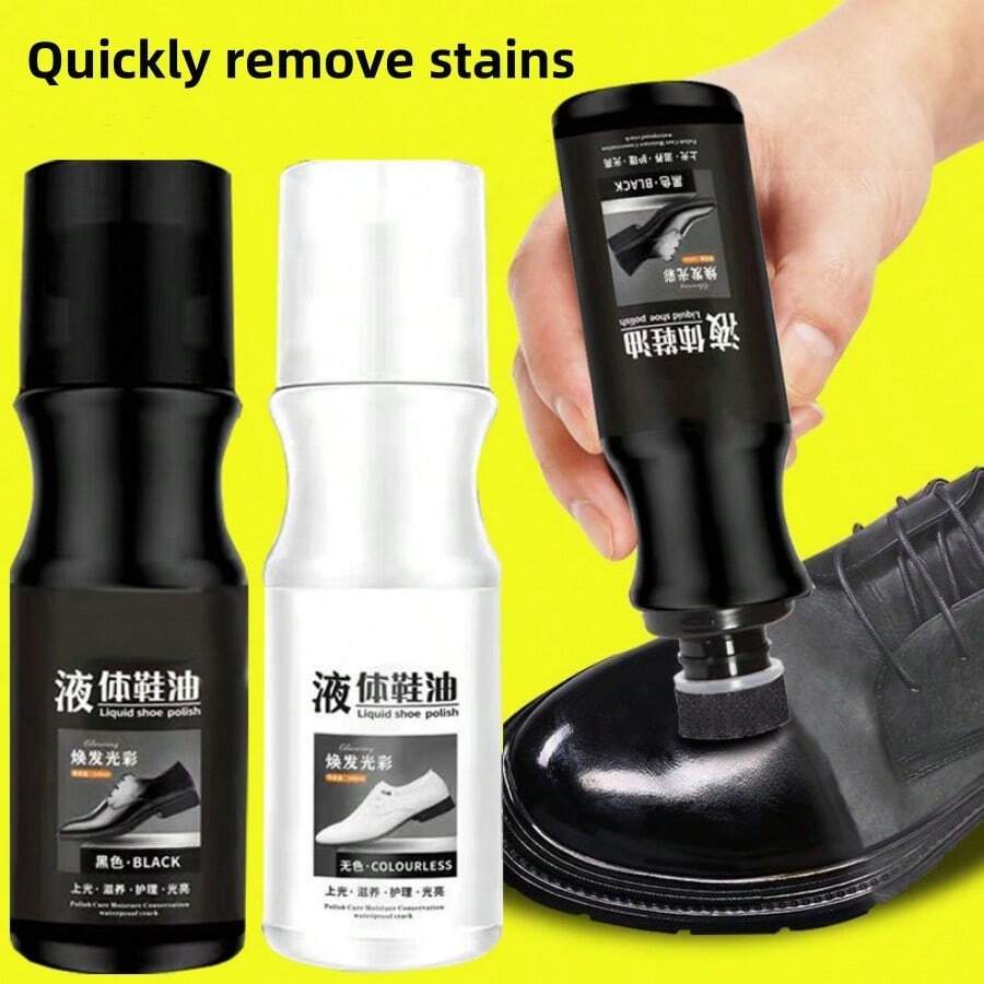 1pcshoe Polish {Black Brown} Leather Shoe Boot Bag Maintenance Agent