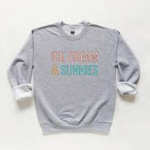 Ice Cream And Sunnies | Youth Sweatshirt - White - View 3