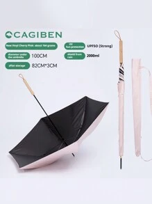 CAGIBEN 雨伞，太阳伞，防晒雨伞，超轻长柄伞，100cm伞面，防紫外线防水设计，小巧轻便，日晒雨淋皆宜，男女通用，四种颜色可选。 - 彩色 - 查看 16