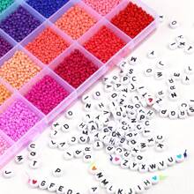 3000pcs/Box Dopamine Color Rice Shape Beads DIY Jewelry Making Kit - Multicolor - View 4