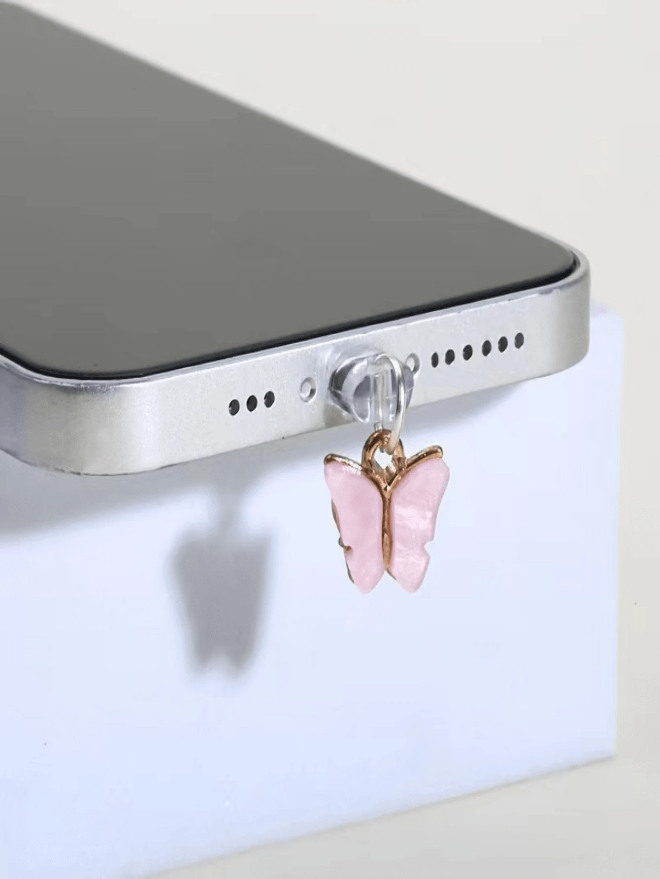 Lot De 5 Bouchons Anti-poussière En Métal Pour Port Lightning IPhone (14 à 7)