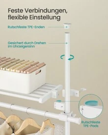 SONGMICS Coat Rack - White - View 3