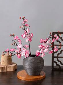 1 件装秋季装饰仿真梅花花束丝绸冬季假植物情人节礼物生日派对装饰婚礼花篮新娘手捧花家居装饰餐厅卧室窗台花瓶装饰新年装饰户外花园开学季 - 彩色 - 查看 16