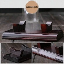 Sailboat Drifting Bottle With Wooden Base 3D Decorative Glass Ornament Ship In Wine Bottle 24*10.2cm New - 白色 - 查看 5