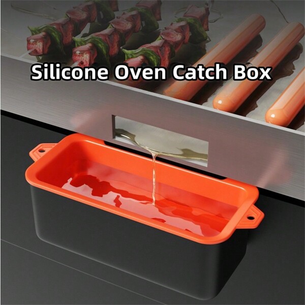 1 pieza Forro de silicona para goteo de grasa, forros reutilizables de taza de grasa Blackstone, forros de bandeja de goteo de silicona Blackstone, accesorios compatibles con planchas Blackstone, accesorios para barbacoa, accesorios para parrilla