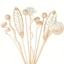 12pcs 10inch Natural Rattan Reed Diffuser Refill Set, Home Decor Rattan Sticks Essential Oil Diffuser Set (Natural Color),Aromatherapy,House Freshener,Diffuser,Gift,Home Decor Gifts Birthday Graduation