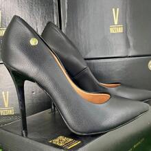 Women's Pointed Toe Pumps High Heel Vizzano Luxury Elegant Formal Shoes Women Stilleto Patent Leather - ĐEN/PUPPIN - Xem 6