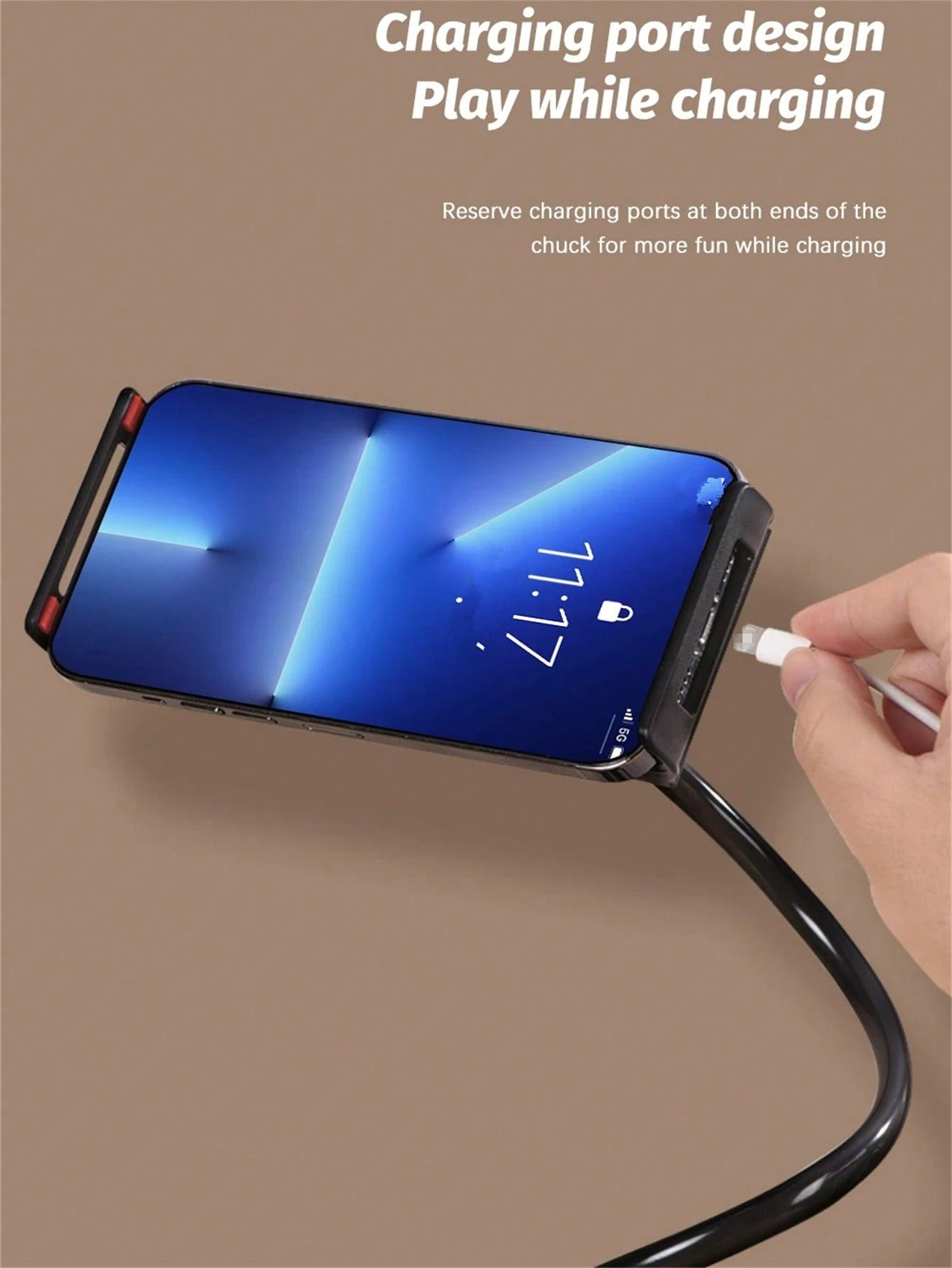 حامل لوحي قابل للتعديل بطول 100 سم بذراع مرنة للتث...