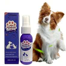 1pc Pet Teeth Cleaning Spray, Cat Dog Breath Freshener, Removes Tartar, Oral Care, Effective, No Brushing Required, 30ml