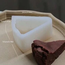 Triangle Cream Cake DIY Handmade Fragrance Plaster Multifunctional Silicone Mold - White - View 2