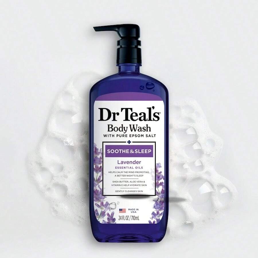 Gel de baño Dr Teal's Ultra Hidratante Calma y Duerme con Lavanda 24 Oz. con bomba - Lavanda - Ver 1