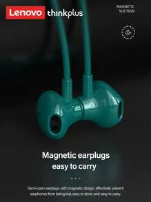Lenovo SH1 Neckband Bluetooth Earphones, Sports Running Sweat-Resistant Music Playback, Super Long Battery Life, HIFI Sound Quality, Low Latency, High-Definition Calls With Microphone, Passive Noise Cancellation, Wireless Earbuds