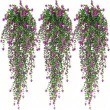 1 pieza Flores colgantes Plantas colgantes falsas Planta colgante artificial negra Follaje artificial resistente a los rayos UV Enredaderas colgantes falsas para decoración de interiores, exteriores, bodas, Halloween, fiestas de otoño, paredes, habitaciones, puertas - Multicolor - Ver 20