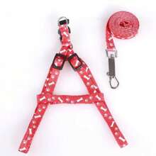 1pc 110cm Long Polyester Printed Material Dog/Cat Leash, Suitable For Various Small Dogs & Cats, Pet Supplies Accessory