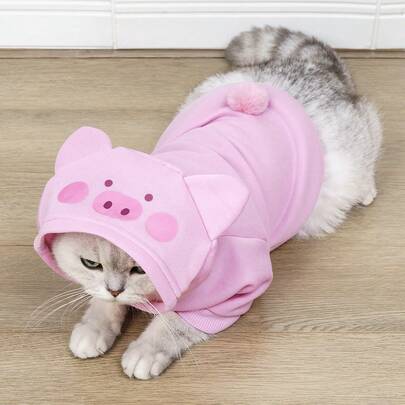 LUCKIE LABO 1 pieza Disfraz de cerdo con capucha para perros y gatos
