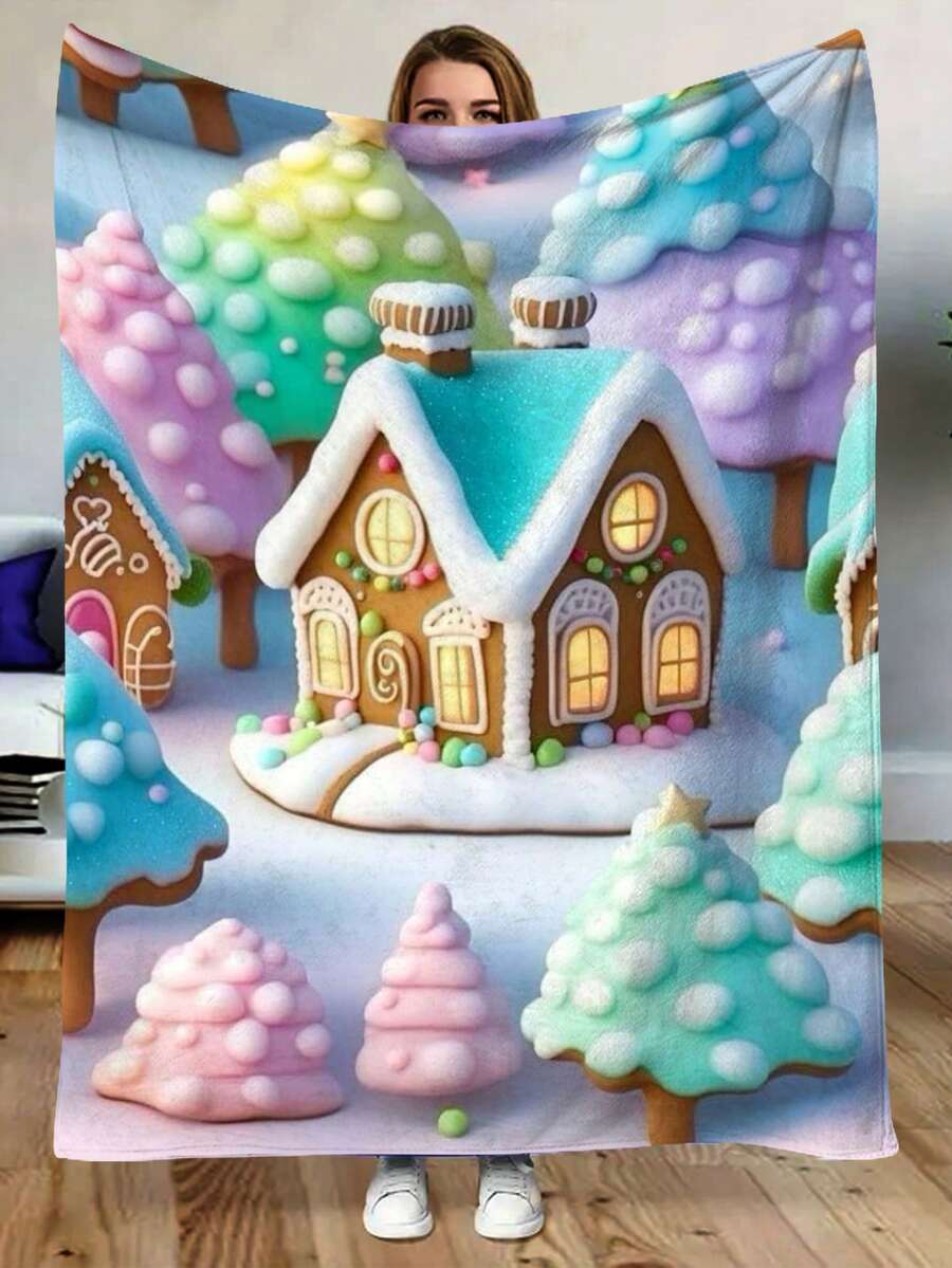 1 件温暖舒适的法兰绒毛毯，运动风格，保暖，抗起球，圣诞节、生日和特殊场合的完美礼物 - 彩色 - 查看 1