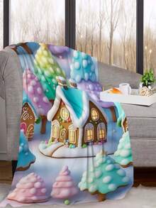 1 件温暖舒适的法兰绒毛毯，运动风格，保暖，抗起球，圣诞节、生日和特殊场合的完美礼物 - 彩色 - 查看 4