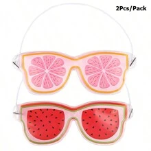 1pc/2pcs Fruit Design PVC Gel Cooling Eye Mask, Soothing & Cold Compress Eye Pads,School,Back To School,Travel,Travel Essentials,Home Essentials,Eye Mask,Sleep Mask - Multicolor - View 17