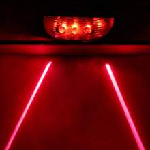 Bicycle Parallel Line Taillight 5 Led Quick Flash 7 Mode Warning Light Cycling Equipment