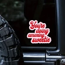 1 Miếng dán Bạn đang làm điều tuyệt vời, Miếng dán truyền cảm hứng, Miếng dán vui nhộn, Miếng dán chống thấm nước, Miếng dán máy tính xách tay, Miếng dán cốc, Miếng dán bình nước, Món quà hoàn hảo cho cô ấy - Nhiều màu - Xem 5