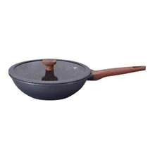Titanium Wok Frying Pan 30cm 5.3L Injected Aluminum Non-Stick Ceramic Gray MTA - 8474 - 灰色 - 查看 2