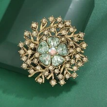 1 件复古优雅花环和十字架设计胸针，精致时尚配饰，适合女士服装、外套、夹克 - 适合作为礼物礼服配饰别针用于衣服包饰背包用于学校办公室配饰衬衫珠宝万圣节衣服别针有趣可爱的教师礼物服装配饰包饰 - 彩色 - 查看 12