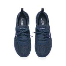 Skechers 女士休闲鞋，轻便舒适的一脚蹬低帮运动鞋 150122-NVLV - 海軍藍色/薰衣草色 - 查看 3
