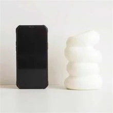 1 件北欧风格白色塑料螺旋花瓶 - 独特的插花容器，适用于厨房、客厅、卧室家居装饰 - 具有创意设计的美学房间装饰 - 彩色 - 查看 5
