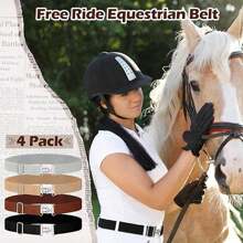 1pc Fashion Alloy Equestrian Belt For Women, Adjustable Elastic Waistband Halloween Summer, School Fall, Autumn, Halloween - Black - View 2