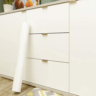 ucdfi 1卷米色哑光纹理接触纸，家居装饰墙贴撕下即贴壁纸适用于厨房卧室客厅台面家具翻新壁纸，翻新贴纸撕下墙板，墙纸，壁纸，春季装饰物品让您的家焕然一新，节日装饰贴纸礼物生日毕业