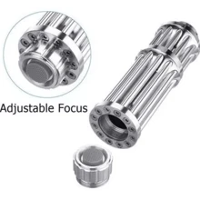 Luz Láser Azul Linterna Usb Recargable Láser Gatling Importadora Tim ChengLeody - Plateado - Ver 3