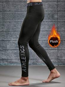 BURUITE Boyfriend Style Men's Thermal Pants, Thermal Lined, Thick, Elastic, Skinny, Winter Sports Base Layer Leggings