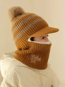 Wintermuts met thermische voering voor kinderen, nekwarmer en oorbescherming voor jongens