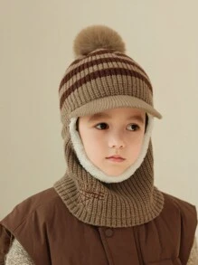 Wintermuts met thermische voering voor kinderen, nekwarmer en oorbescherming voor jongens