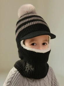 Wintermuts met thermische voering voor kinderen, nekwarmer en oorbescherming voor jongens