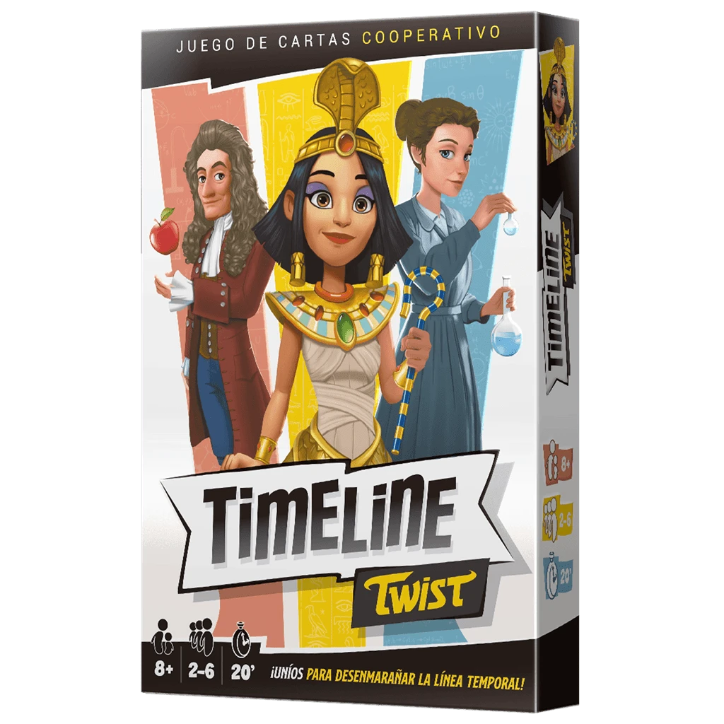 asmodee Timeline Twist|Juego de cartas|15 minutos por partida|2 a 8 jugadores| ✅ Entrega 48/72h - Multicolor - Ver 1