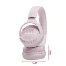 Original JBL TUNE 510BT 藍牙無線耳機，純低音，便攜式電競與運動耳機，附麥克風 T510bt - 粉色 - 查看 4