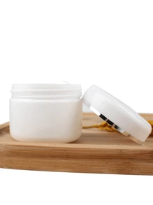 Set de 5 tarros de crema, tarros cosméticos recargables de 20g/30g/50g de plástico blanco con tapa de cúpula, tarro vacío para crema facial, bálsamo labial, loción, para viajes y almacenamiento y dosificación de cosméticos, accesorios portátiles de almacenamiento