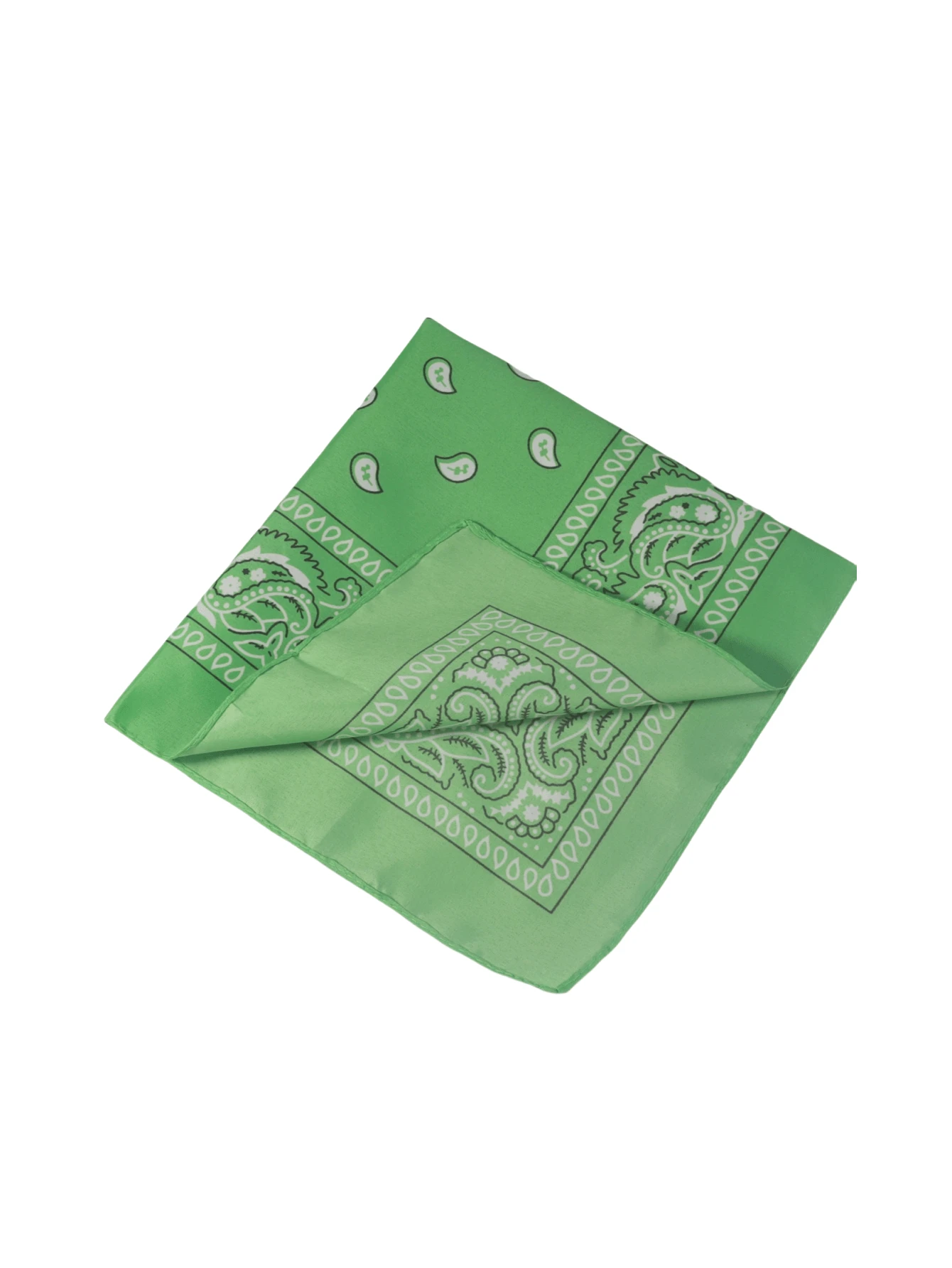 1入組55 * 55cm Paisley印花頭巾，戶外自行車頭套，口罩，休閑圍巾頭巾，發帶，頭帶，打扮你的造型的理想之選 - 螢光綠 - 查看 1