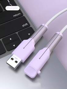 1pc Compatible With Apple 18W/20W Charger Shell, Data Cable Protector Case, Silicone Anti-Bending Original Charging Cover For Android And Apple Charger Protector - Multicolor - View 24