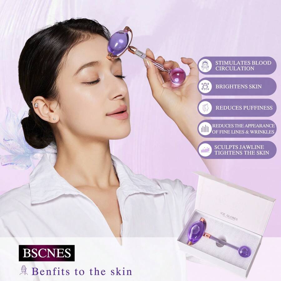 Facial Ice Globes, Cryo Stick Ice Globe For Face Eye Neck, Cooling Ball