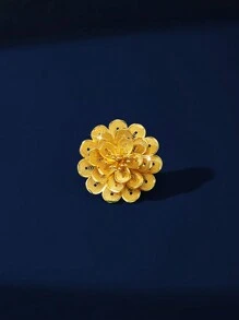 Anillo de diseño cuadrado elegante y de lujo chapado en oro de 18 quilates, de diseño retro y de alta gama, para mujer, apropiado para novias, bodas, uso diario, aniversarios y regalos en Nigeria, Dubái, Oriente Medio y Arabia Saudita
