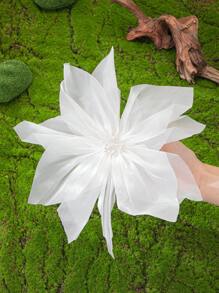 1pc Women's Fashion Versatile Gauze Pointed Petal Brooch, Suitable For Daily, Party And Occasion Wear